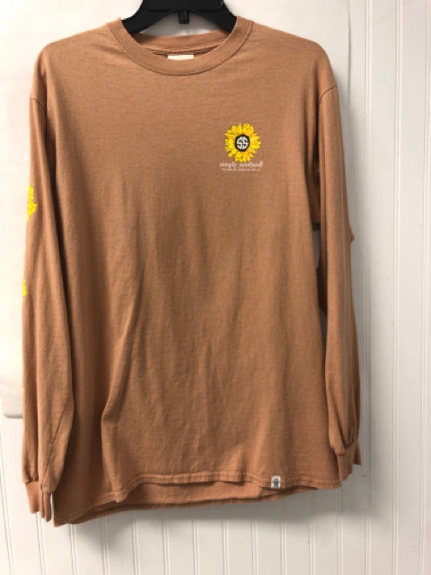 Brown Simply Southern BOUTIQUE Long Sleeve Shirt Women's