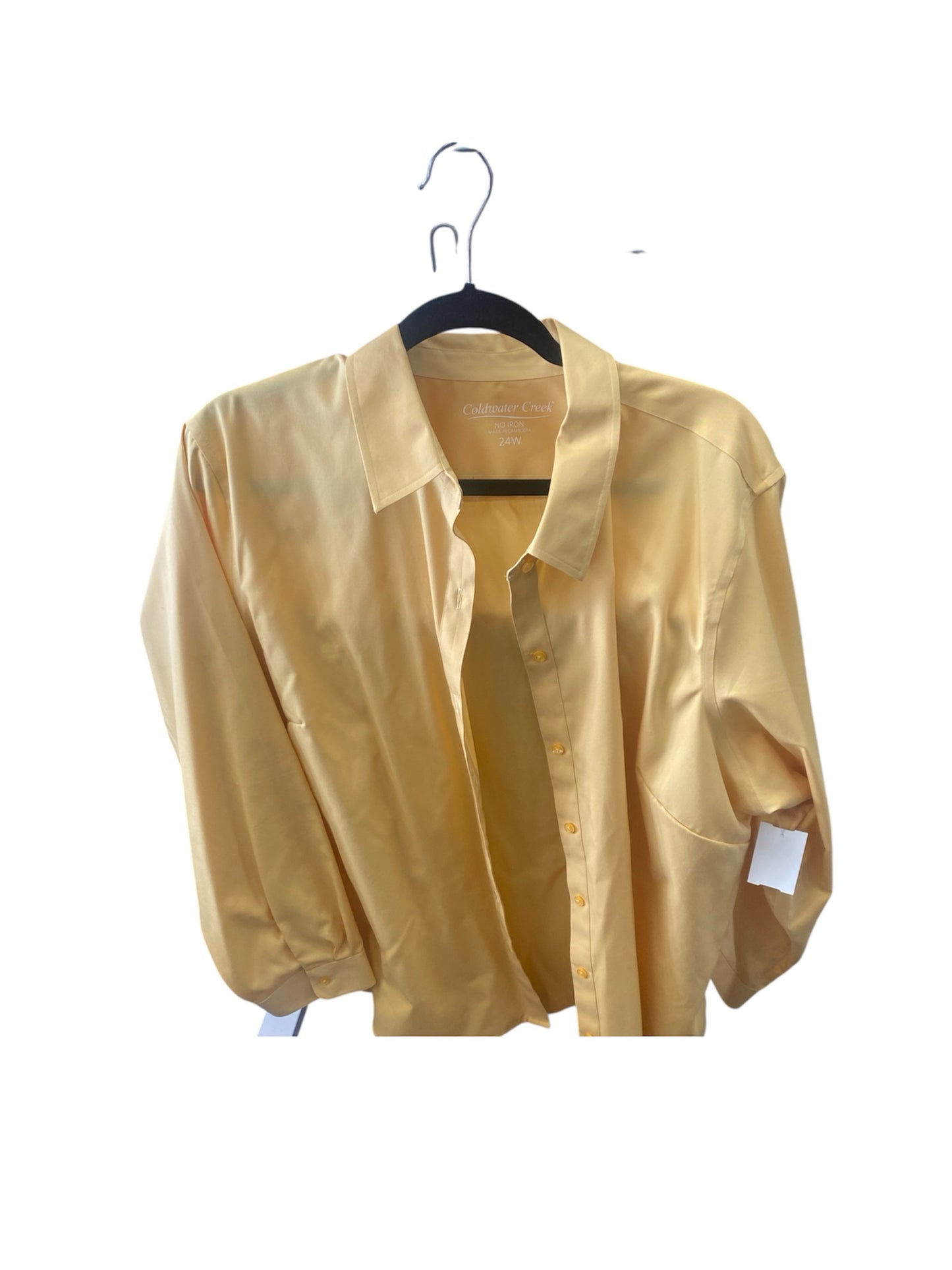 Yellow Coldwater Creek Long Sleeve Shirt Women's