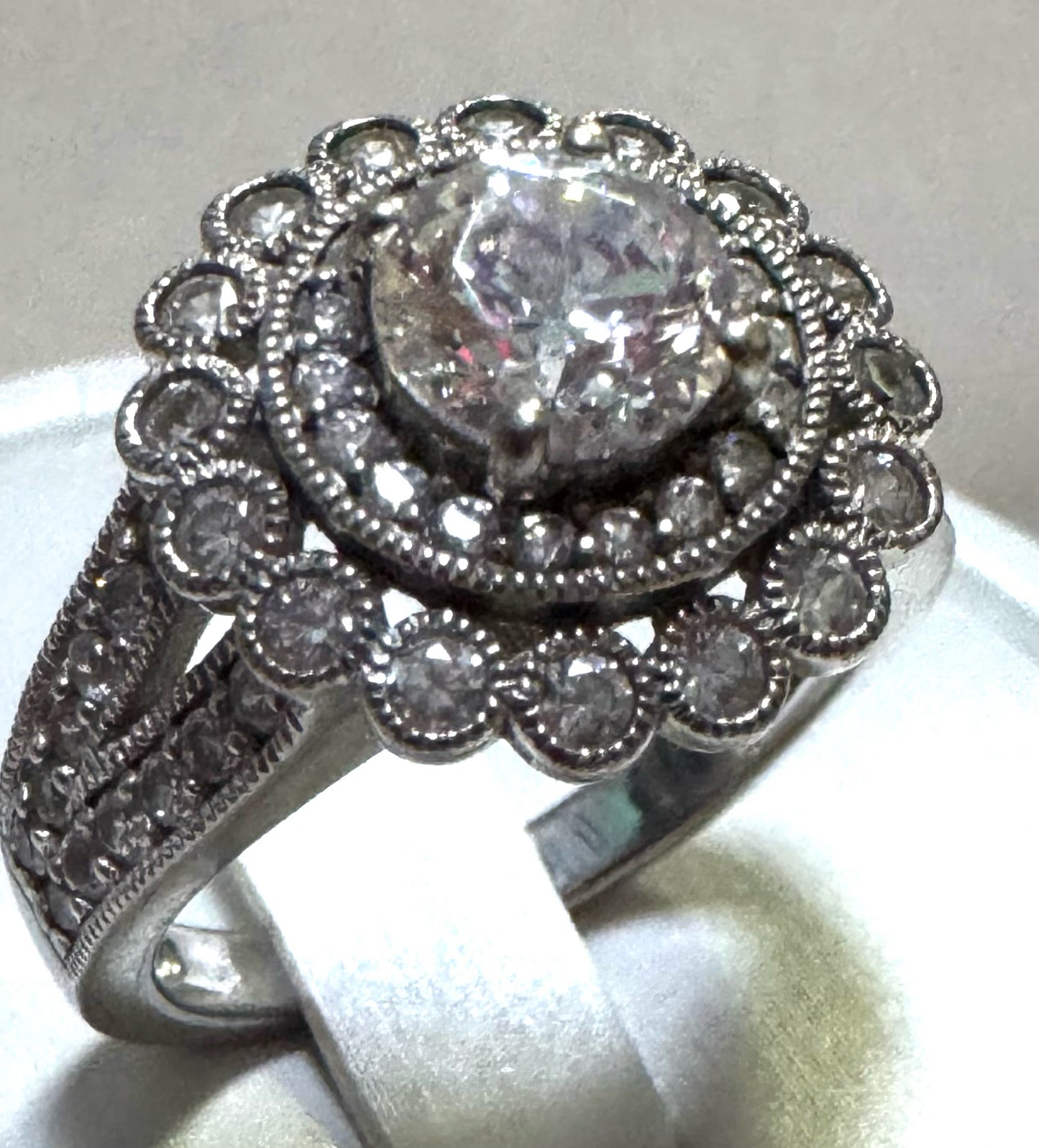 Sterling Silver CZ Ring Size 7