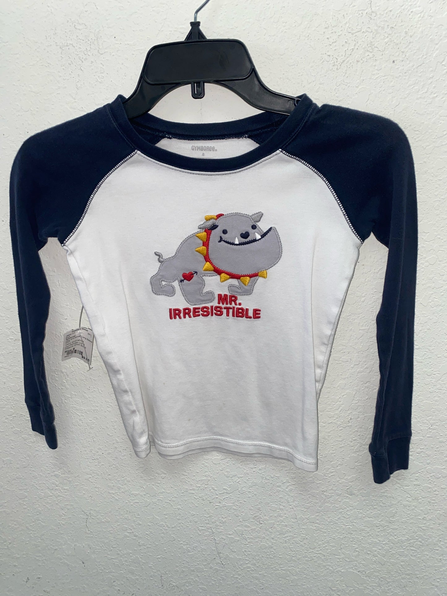 navy and white Gymboree Long Sleeve Shirt Boys