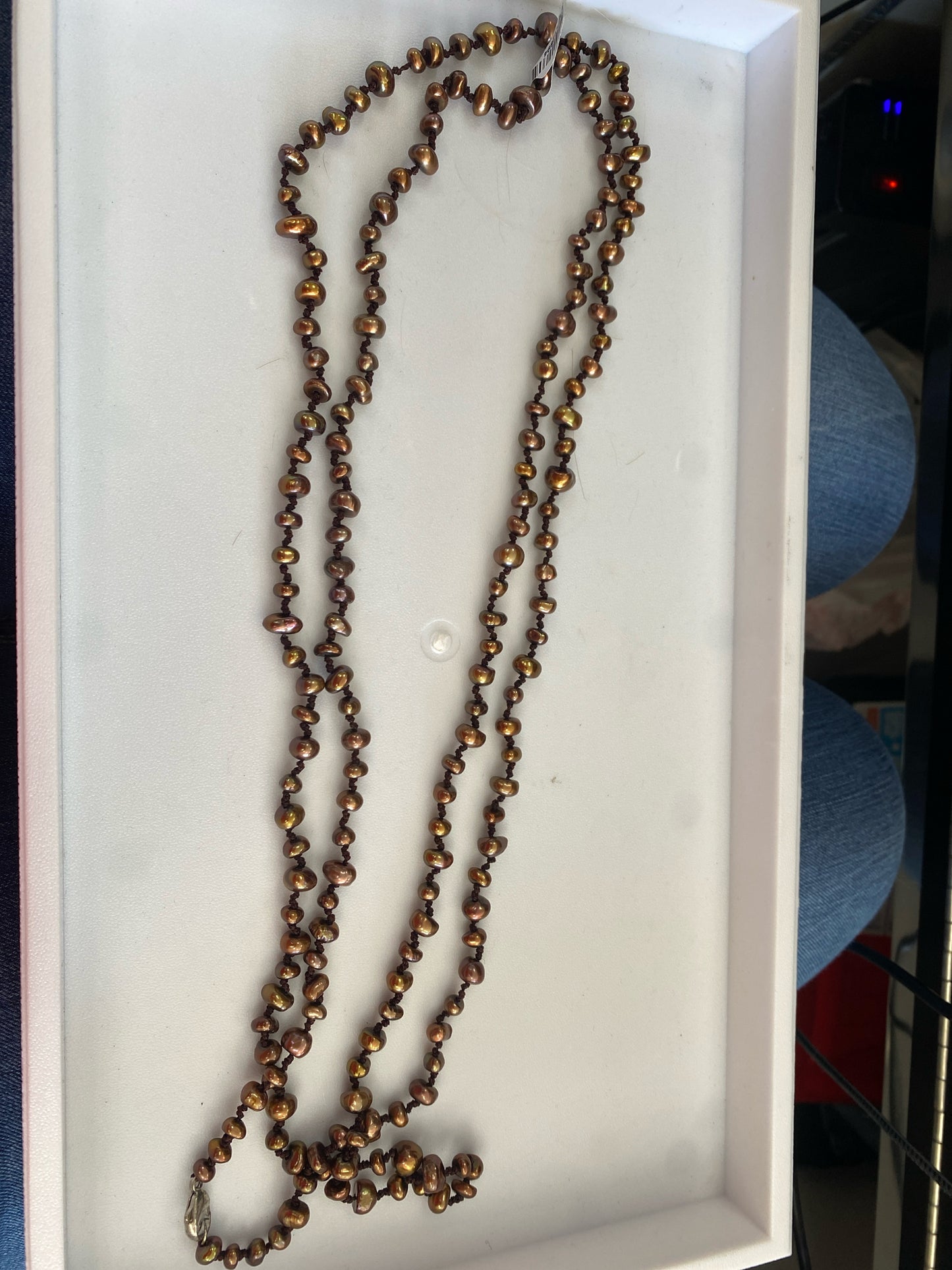 Honora Brown Pearls Necklace 68"