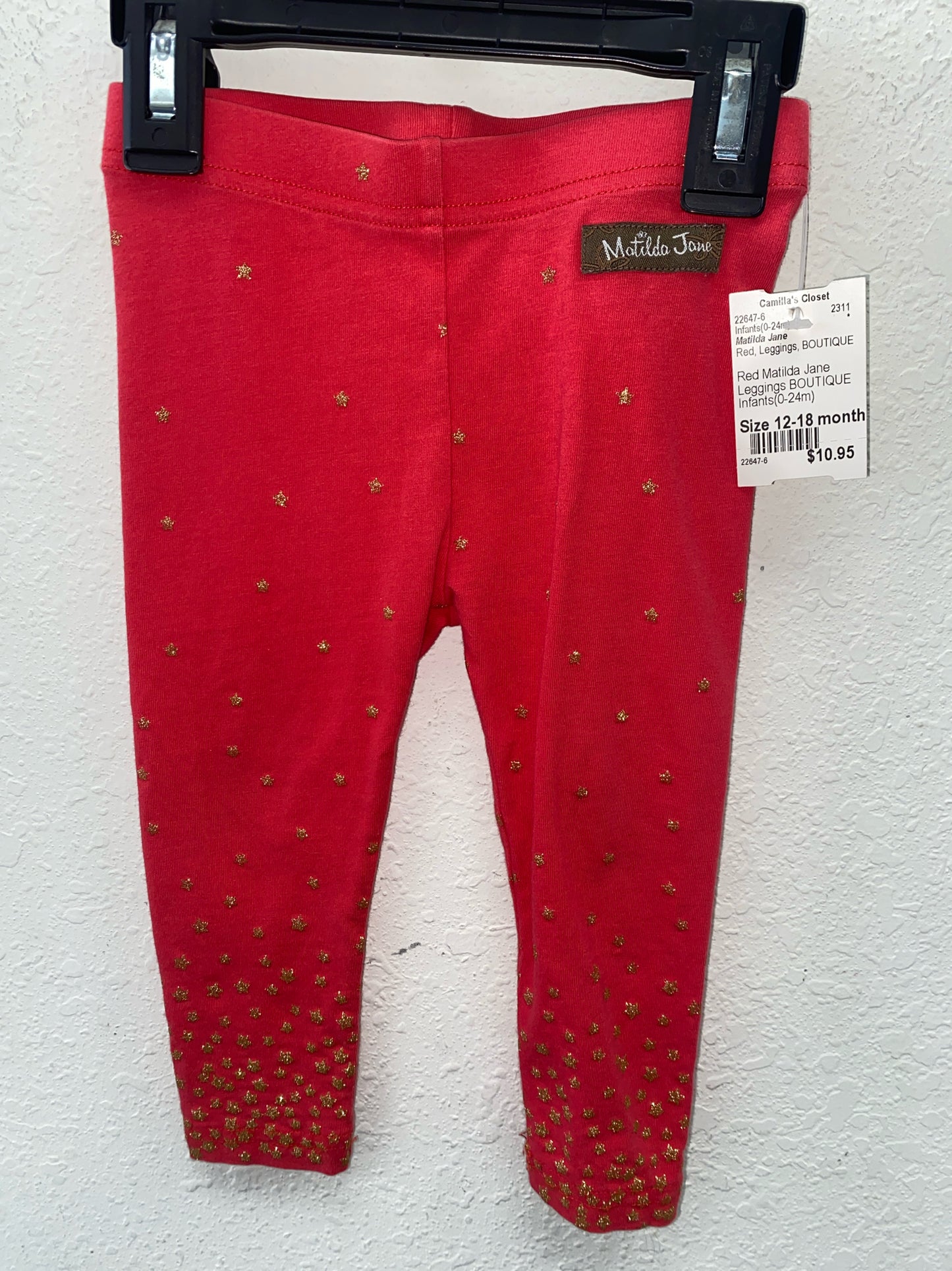 Red Matilda Jane Leggings BOUTIQUE Infants(0-24m)
