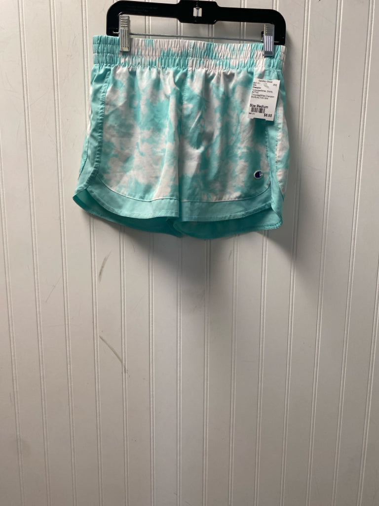 Turquoise/White Champion Shorts ACTIVE Girls