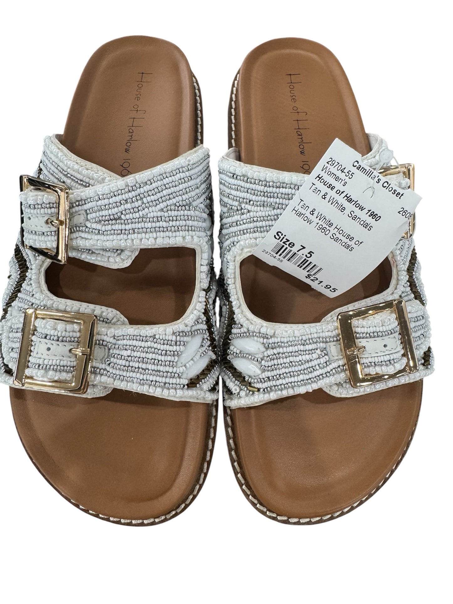 Tan & White House of Harlow 1960 Sandals Women's