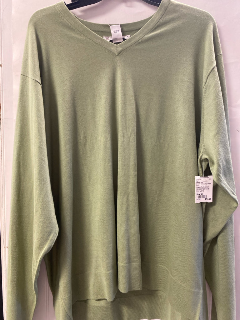Green Oxford Golf NEW Long Sleeve Shirt Men's