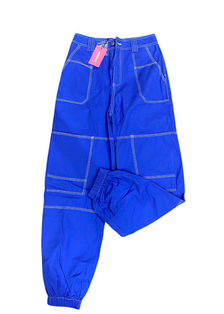 Blue Ediked Pants NEW Women's