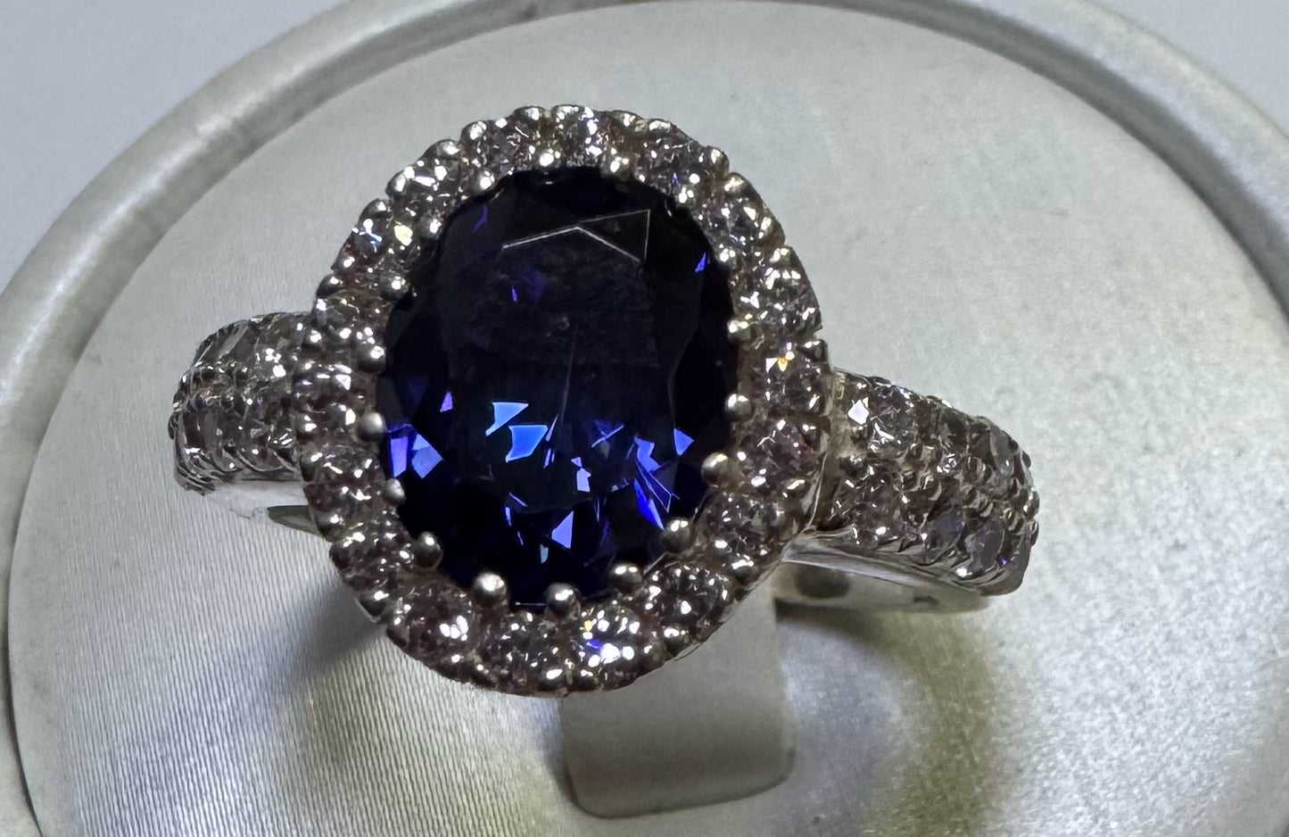 Sterling Silver CZ Ring SZ 8.5