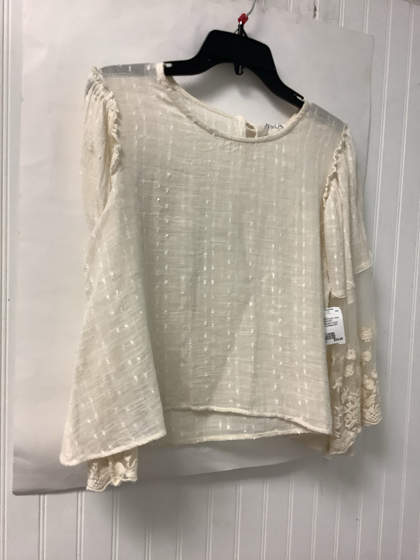 Cream Mira BOUTIQUE NEW Long Sleeve Shirt Women's