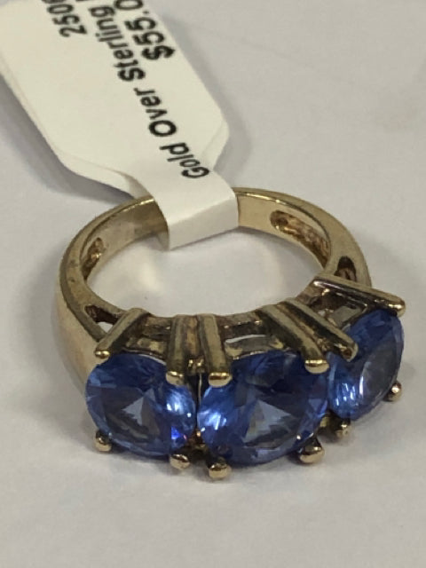 Gold Over Sterling Ring Size 4.5