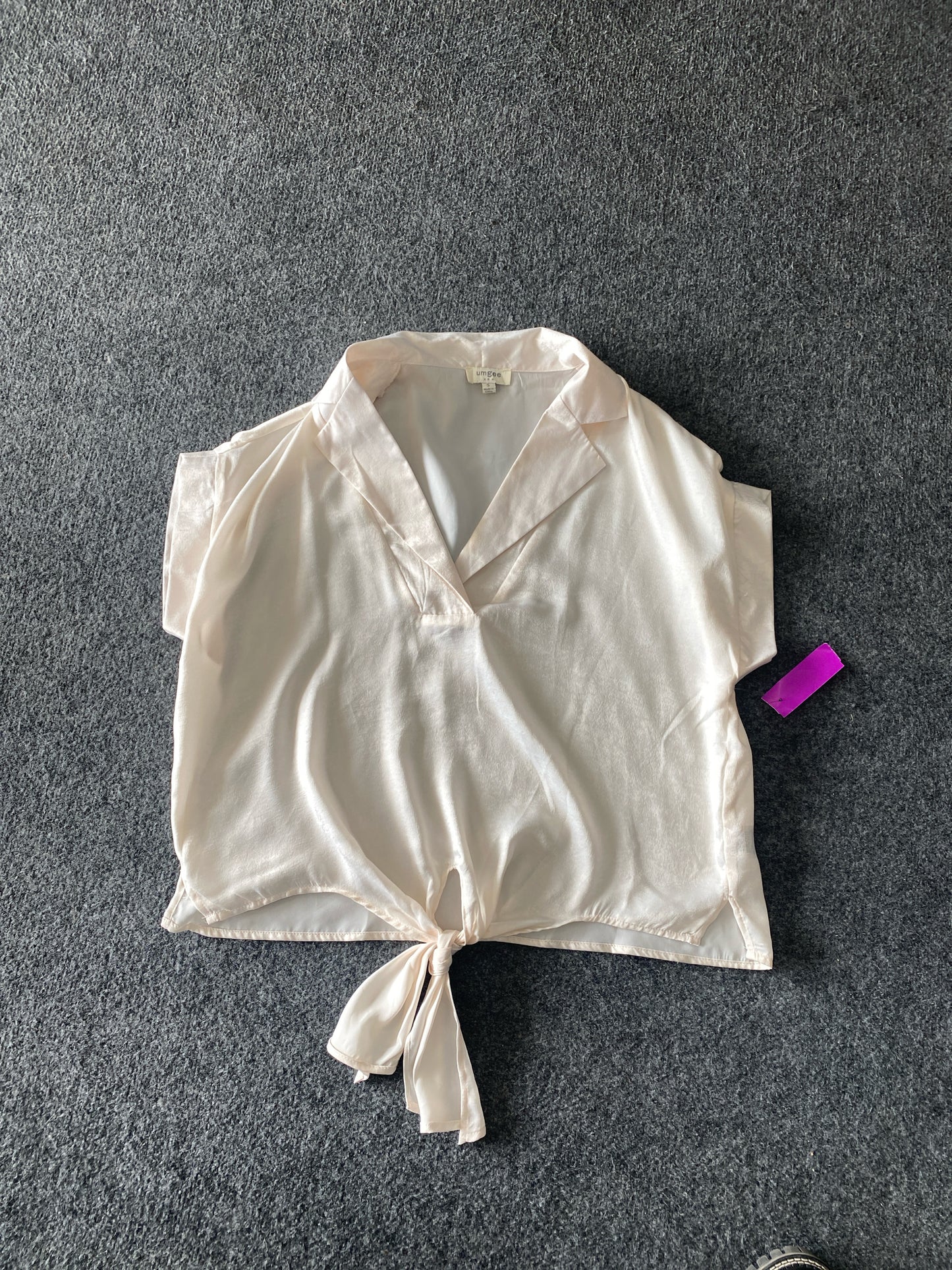 White Umgee Short Sleeve Shirt Women's