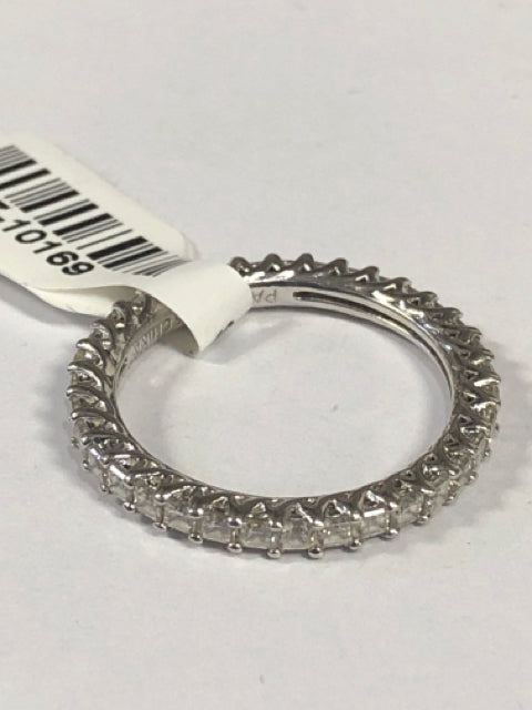 Sterling Silver Ring Size 9.75 Eternity Band CZ