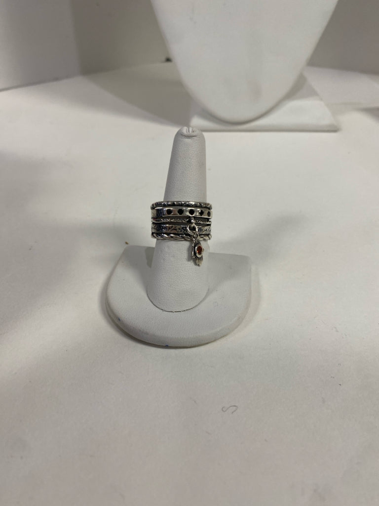 Sterling Silver Ring Size 10 Hamsa
