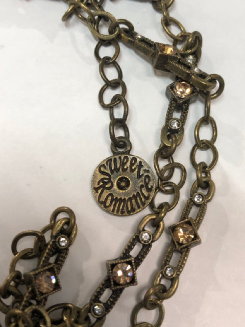 Sweet Romance Mirror Necklace 31" Art Deco Inspired Shelley Cooper