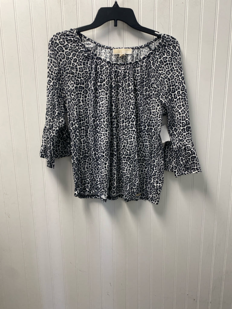Animal Print Michael Kors BOUTIQUE Long Sleeve Shirt Women's
