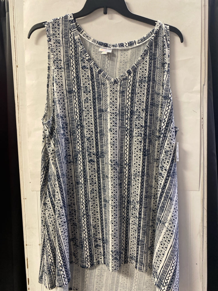 Black Print LulaRoe Sleeveless Women's