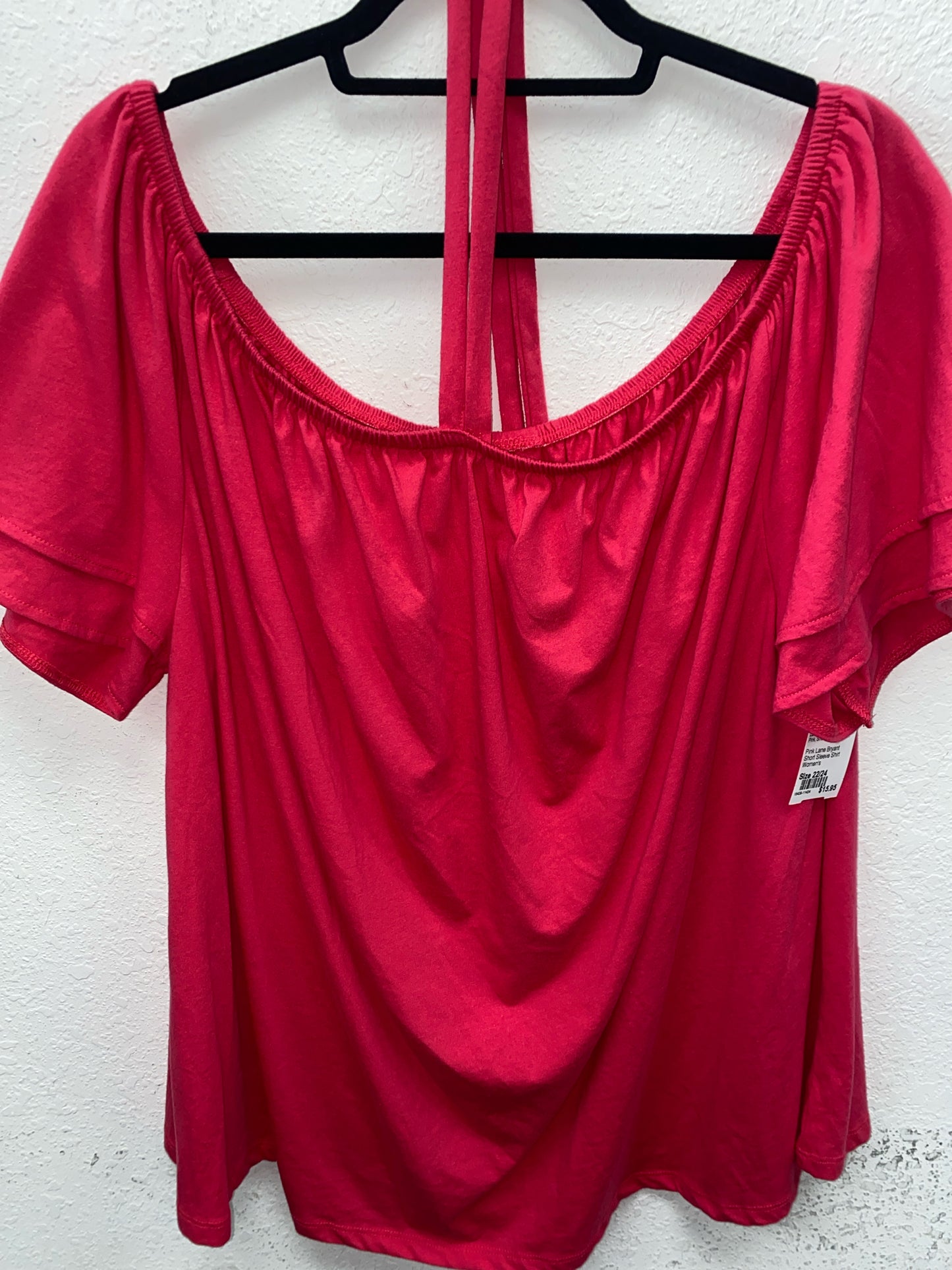 Pink Lane Bryant Short Sleeve Shirt Women's