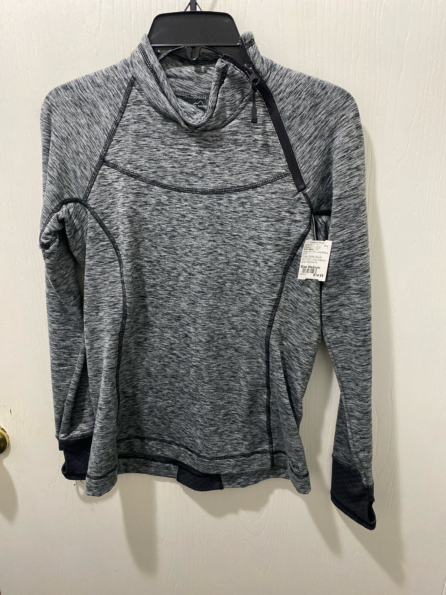 Gray Eddie Bauer ACTIVE Long Sleeve Shirt Women's