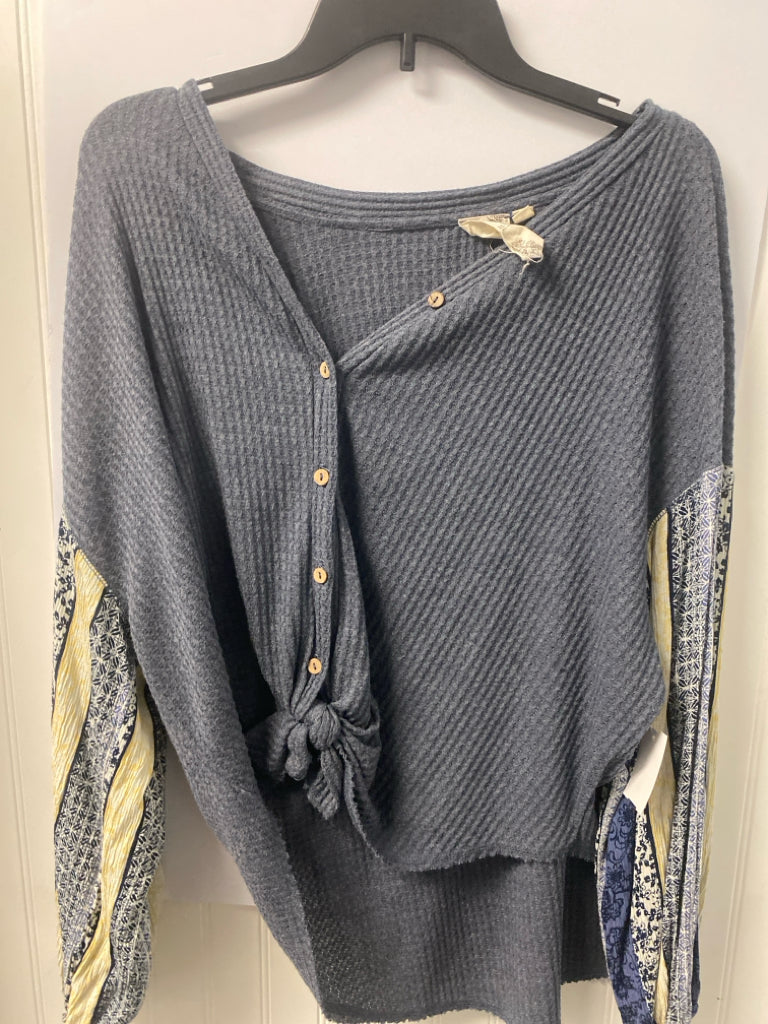 Blue Blu Pepper Long Sleeve Shirt Women's