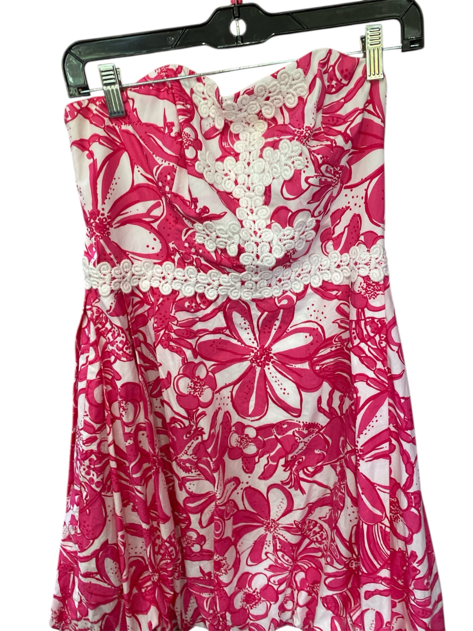 Pink/White Lilly Pulitzer Jubilee BOUTIQUE Women's Strapless Pink/White Lilly Pulitzer Jubilee BOUTIQUE Women's Strapless