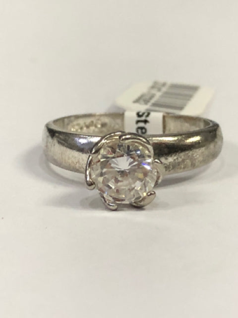 Sterling Silver CZ Ring Size 8.75