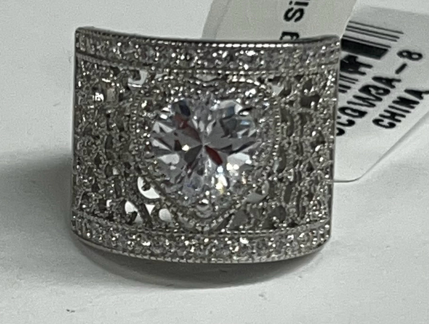 Sterling Silver Bella Luce White CZ Ring Size 8 New JTV