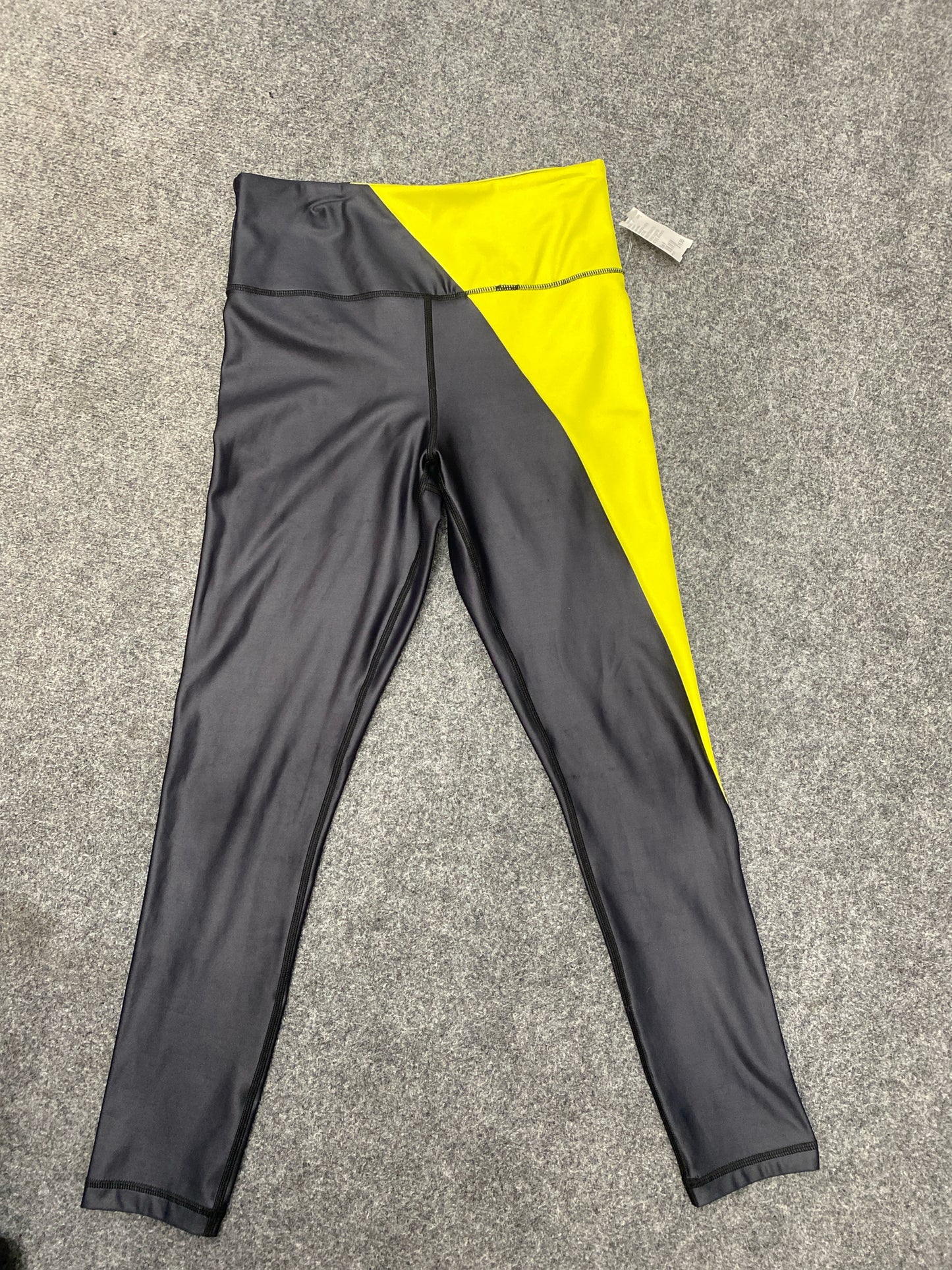 Black/Yellow Zyia Active Leggings ACTIVE Women's