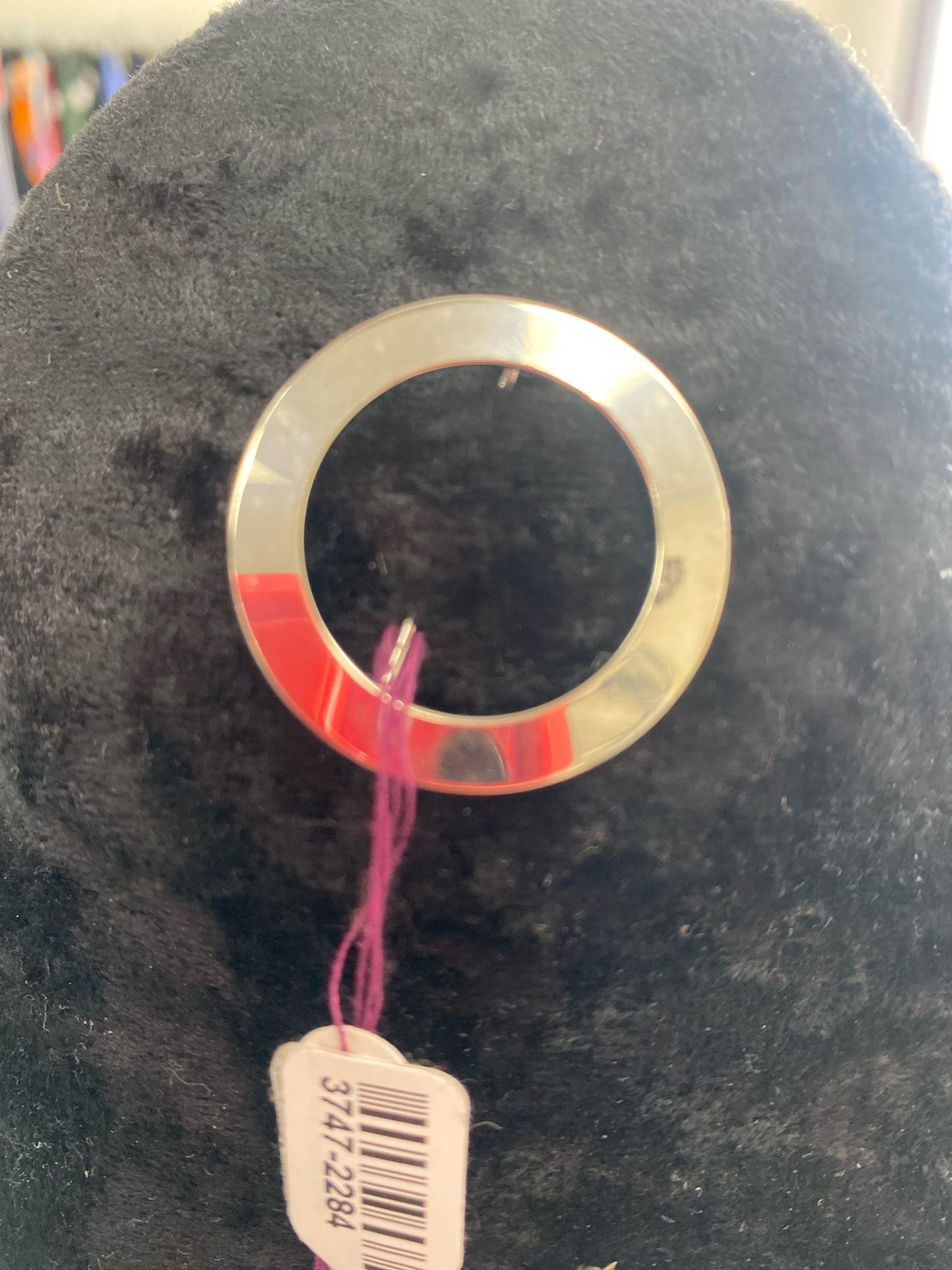Sterling Open Round Pin