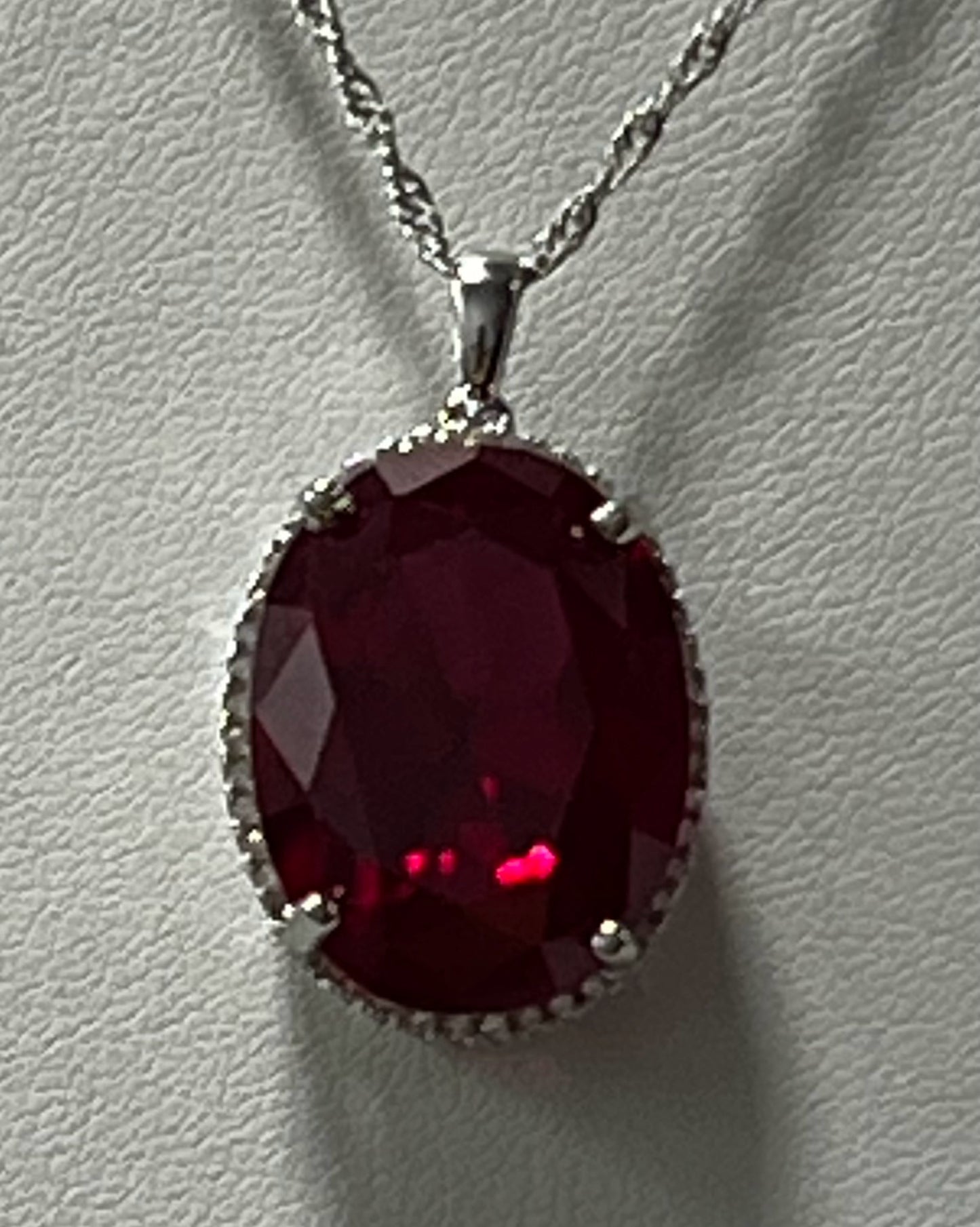 Sterling Silver CZ Necklace Pendant Chain New JTV