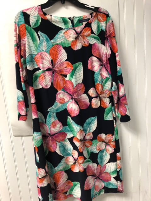 Multi-Color Floral Tommy Hilfiger Long Sleeve Dress Women's