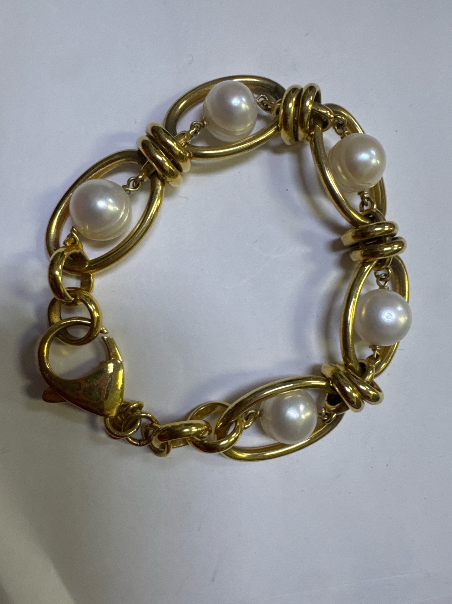 Bronze Honora Pearl Bracelet 8"