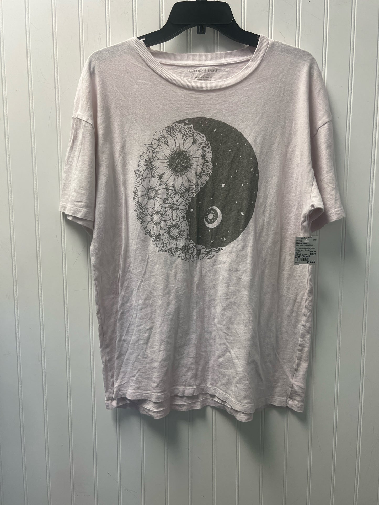 Pink American Eagle Short Sleeve Shirt Women's