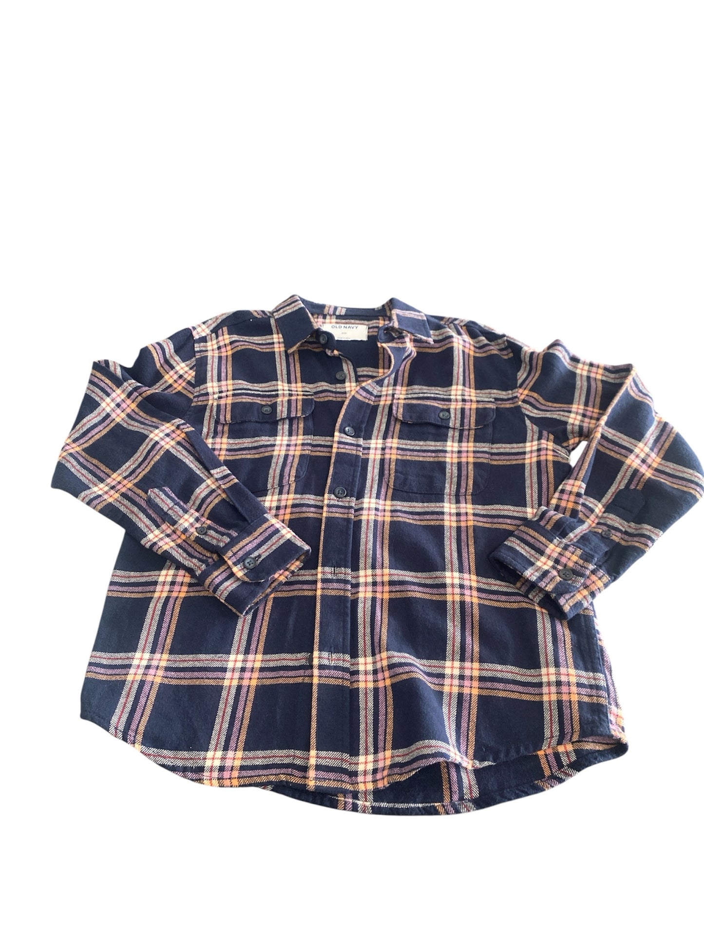 Plaid Old Navy Long Sleeve Shirt Girls