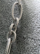 Load image into Gallery viewer, Judith Ripka 22&quot; Sterling Silver Textured Rope Link Necklace Chain