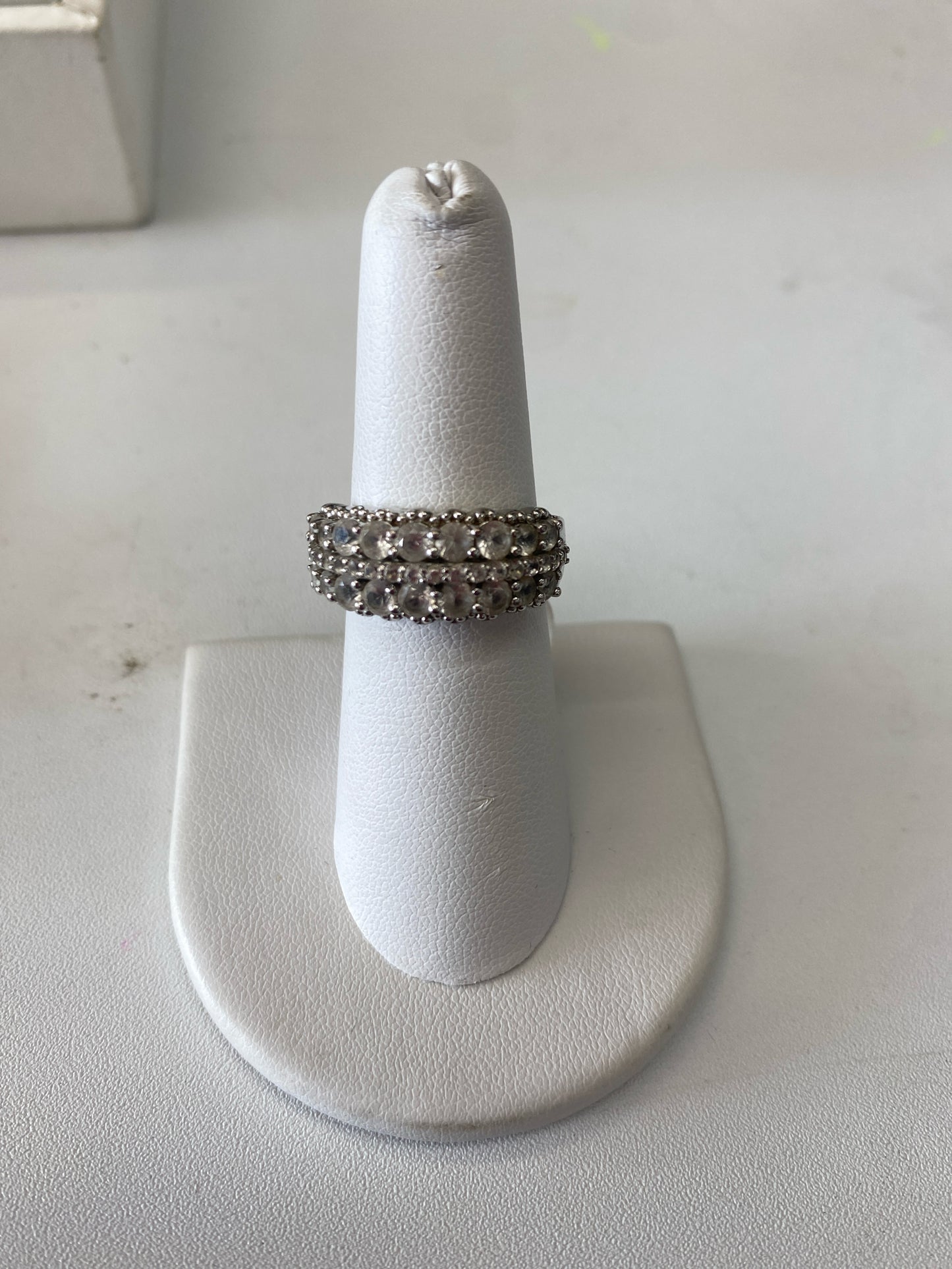 SS CZ Ring Sz 7
