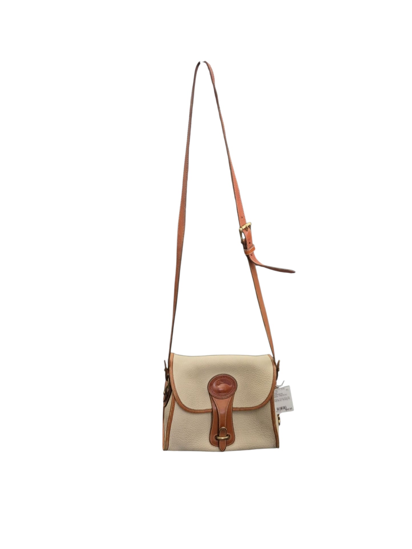 Designer Dooney & Bourke Cream/Brown Handbag