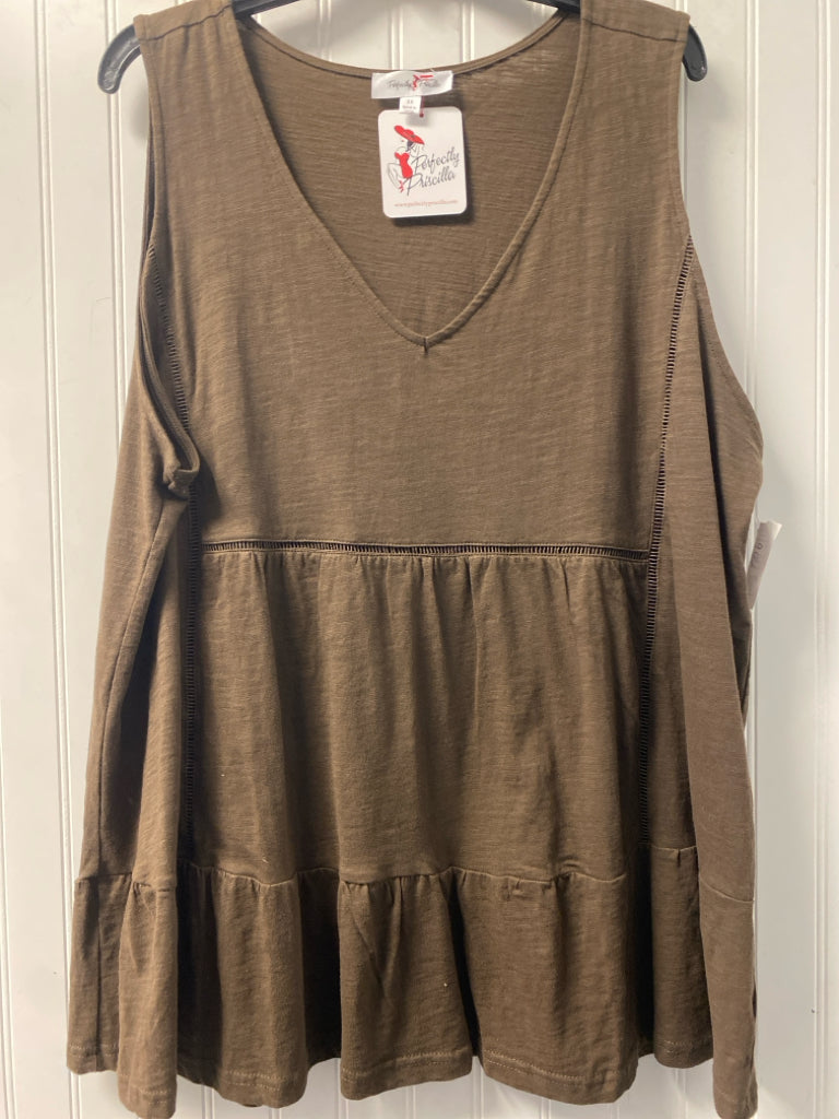 Brown Perfectly Priscilla NEW Tank Women's