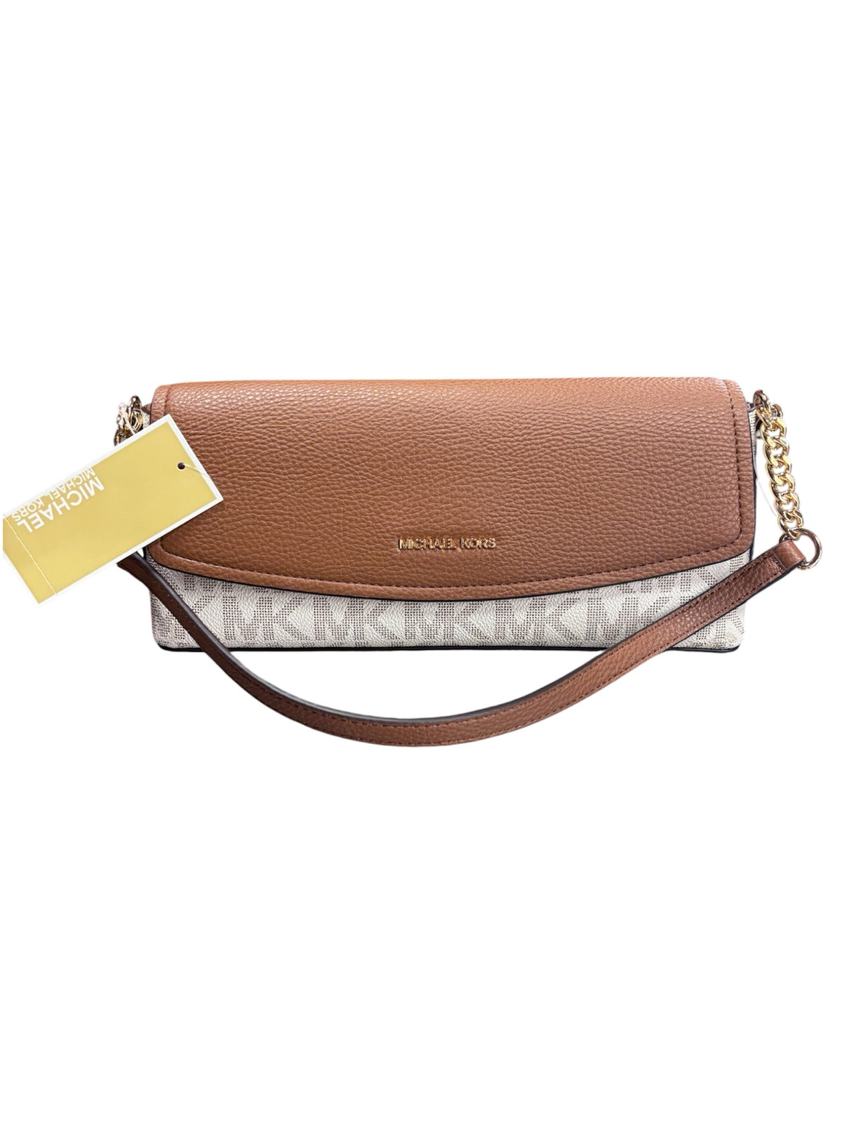 Designer NEW Michael Kors White/Brown Mini Bag