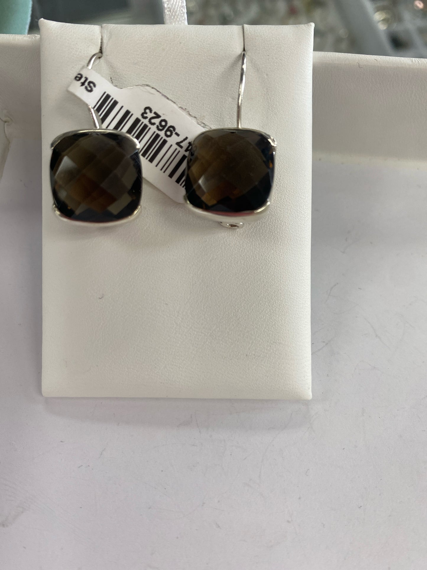 Sterling Silver Smoky Quartz Earrings