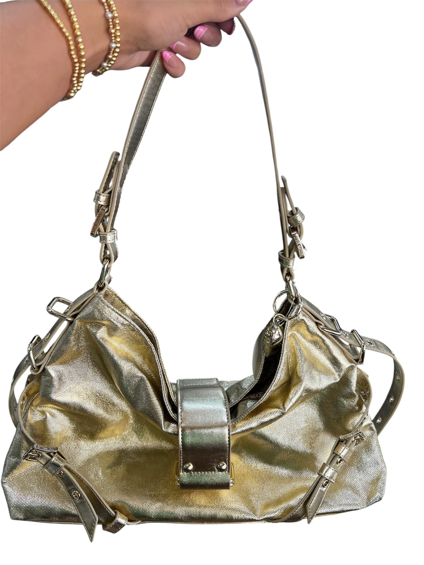 Fashion Steve Madden Gold Handbag