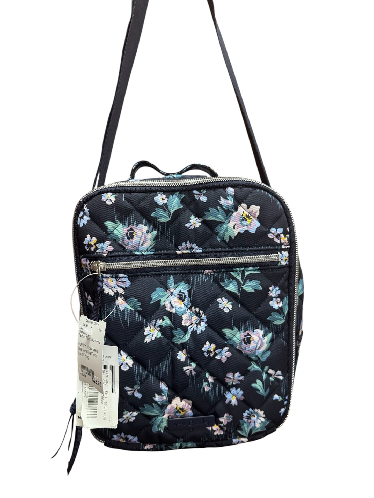 Fashion NEW Vera Bradley Blue/Floral Lunch Bag