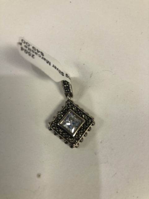 Sterling Silver Marcasite Pendant