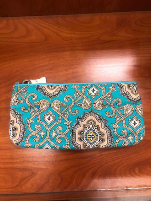 Fashion Vera Bradley Turquoise Print Wristlet