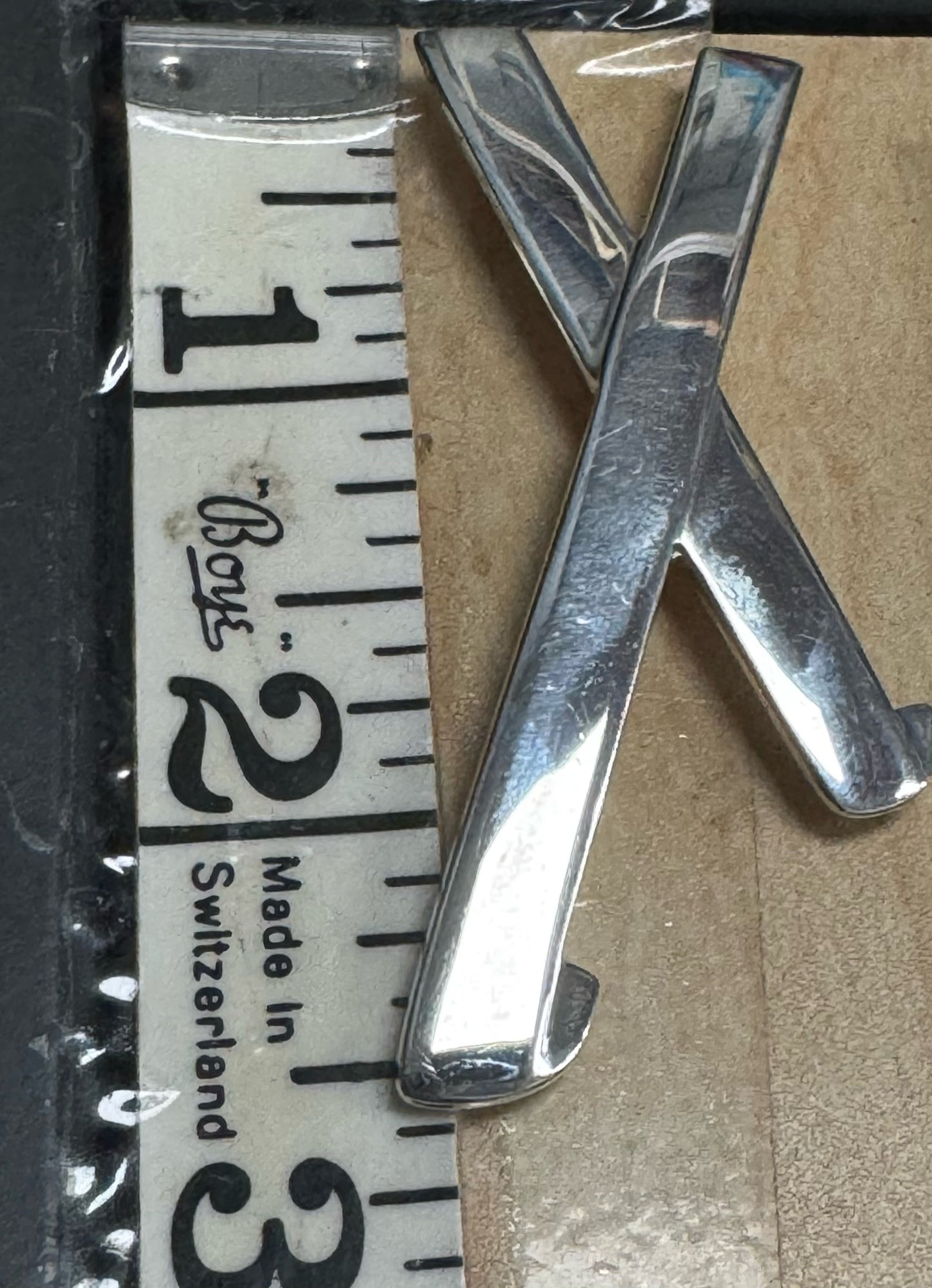 1985 Tiffany & Co Sterling Silver Paloma Picasso Graffiti X Pin Brooch Pendant