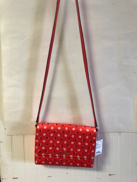 Designer Kate Spade Red Polka Dots Crossbody