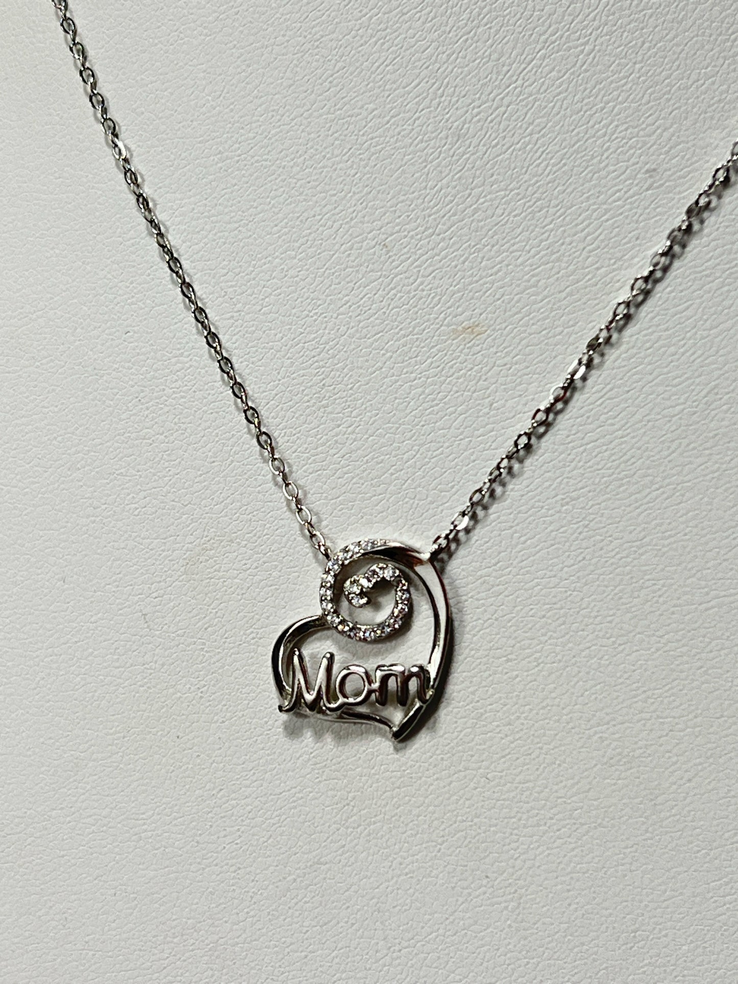 Sterling Silver CZ Necklace Pendant Chain New JTV