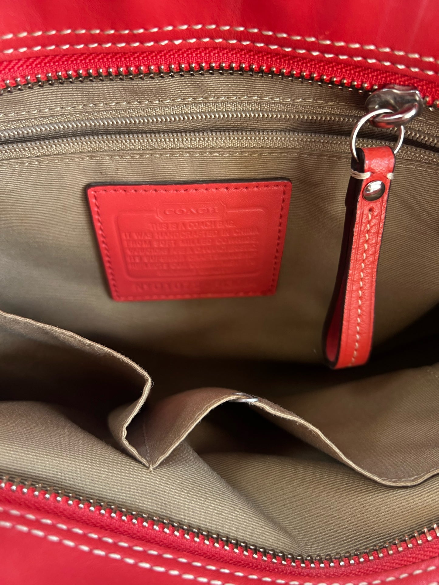 Designer Coach Burnt Orange Handbag