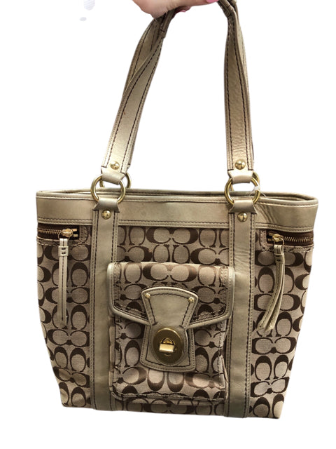 Designer Coach beige Handbag