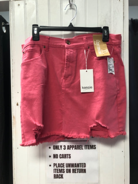 Pink Kensie Jeans Skirt NEW Women's