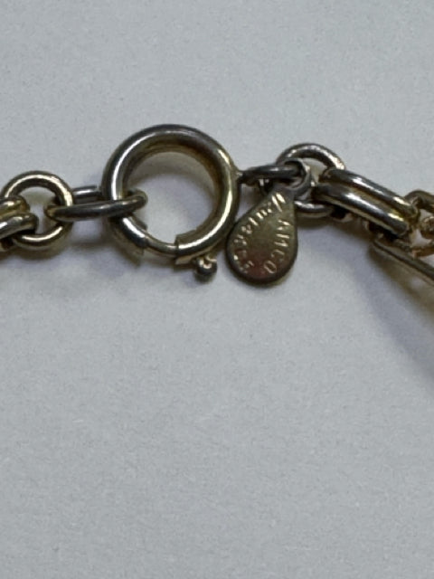 Vintage AMCO 14K Gold Filled 7" Filigree Bracelet Natural Opals in Resin