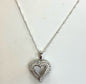 Sterling Silver CZ Pendant & Necklace New JTV